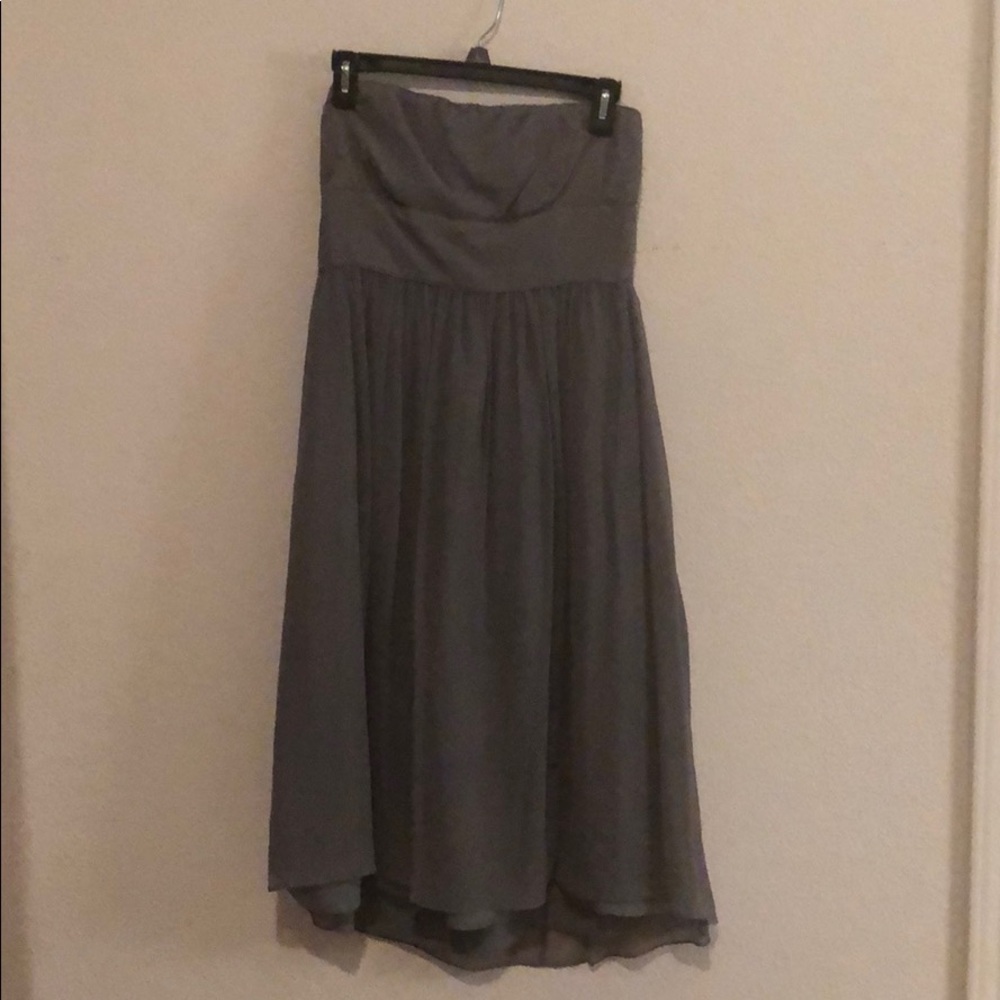 Strapless Gray Dress